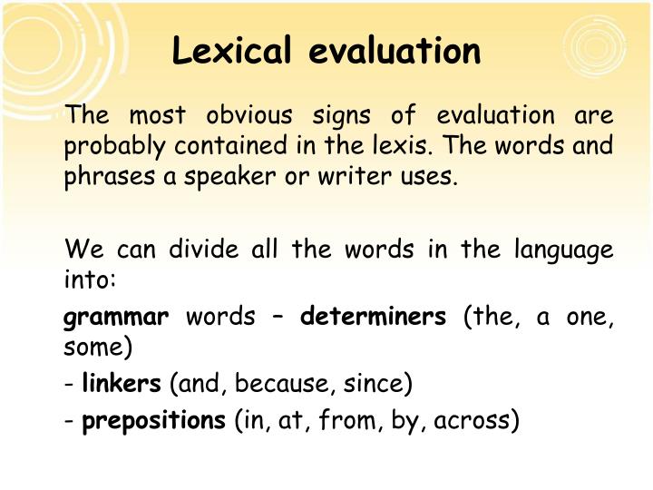 PPT EVALUATIVE LANGUAGE PowerPoint Presentation ID1789211