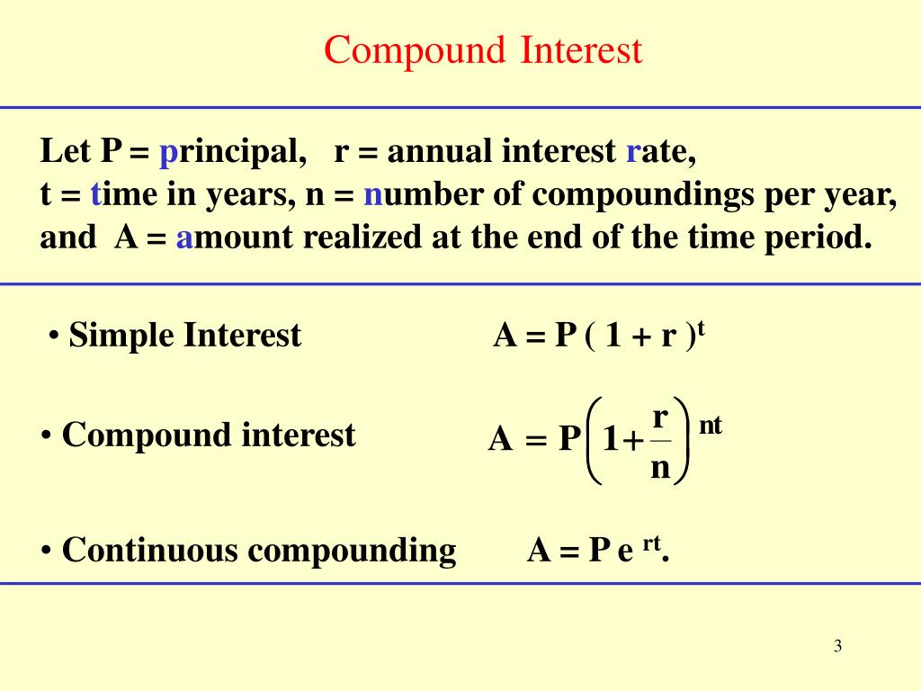 PPT §11.1 The Constant e and Continuous Compound Interest