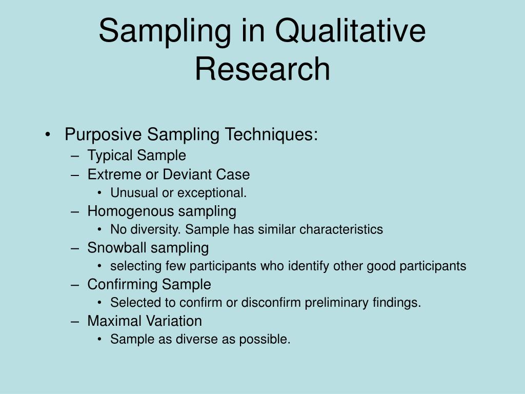 Types Of Sampling Methods In Qualitative Research at Arthur Stallworth blog