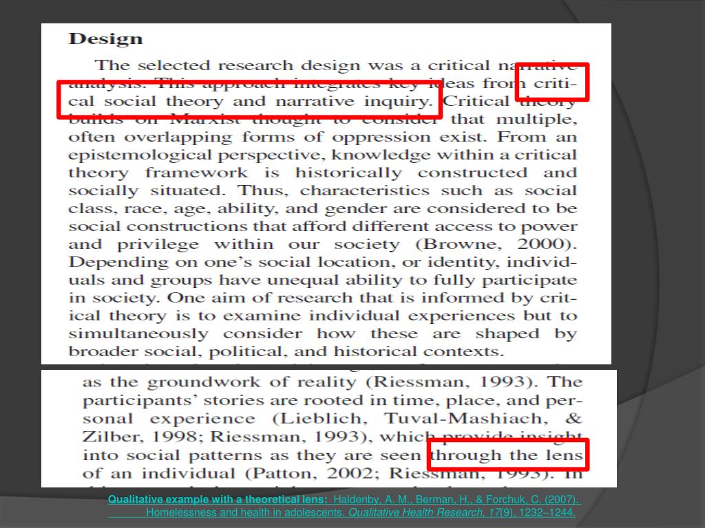PPT The Use of Theory Part 2 QuaLitative and Mixed Methods