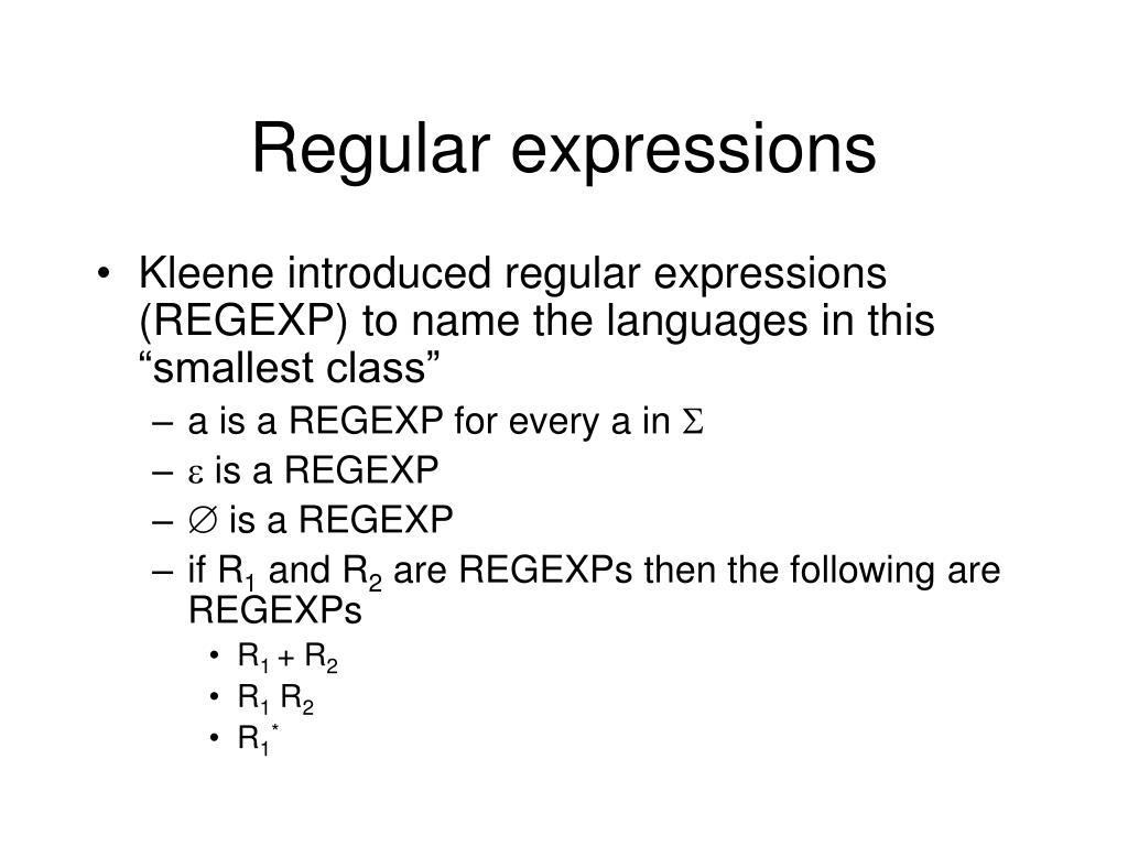 PPT Lecture 3 Closure Properties & Regular Expressions PowerPoint