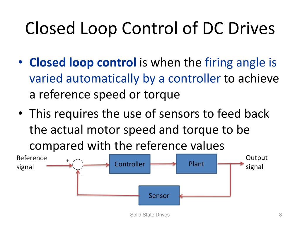 PPT Closedloop Control of DC Drives with Controlled Rectifier By Mr
