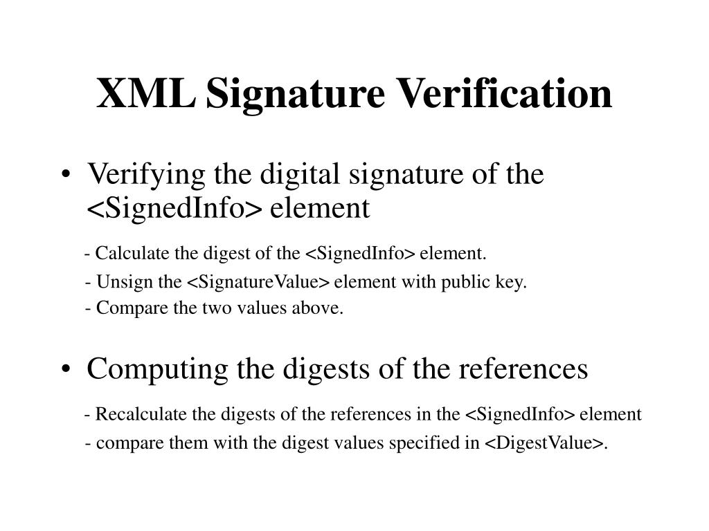 PPT An Overview of XML Digital Signatures PowerPoint Presentation