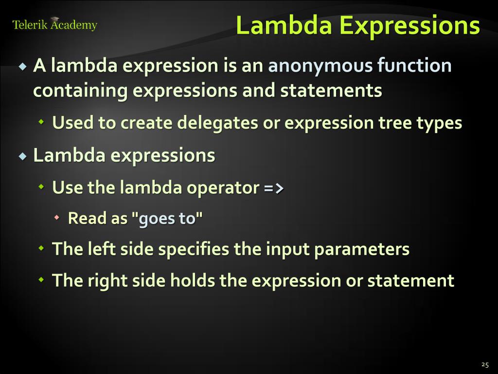 PPT Extension Methods, Lambda Expressions and LINQ PowerPoint