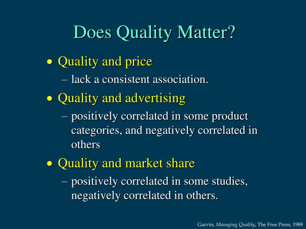 PPT Competing with Quality Leeds School of Business University of