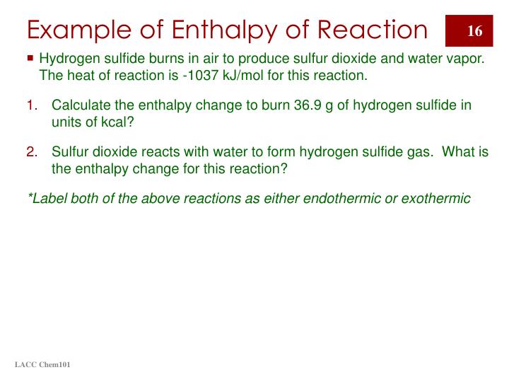 PPT Enthalpy An introduction to Chemical Thermodynamics PowerPoint