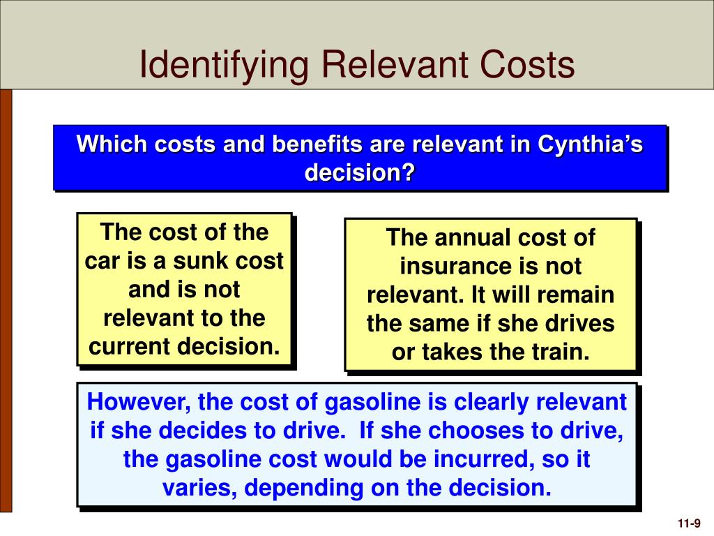 PPT Relevant Costs for Decision Making PowerPoint Presentation, free