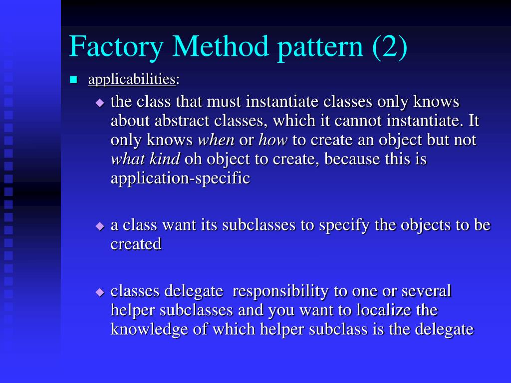 PPT Factory Method Pattern PowerPoint Presentation, free download