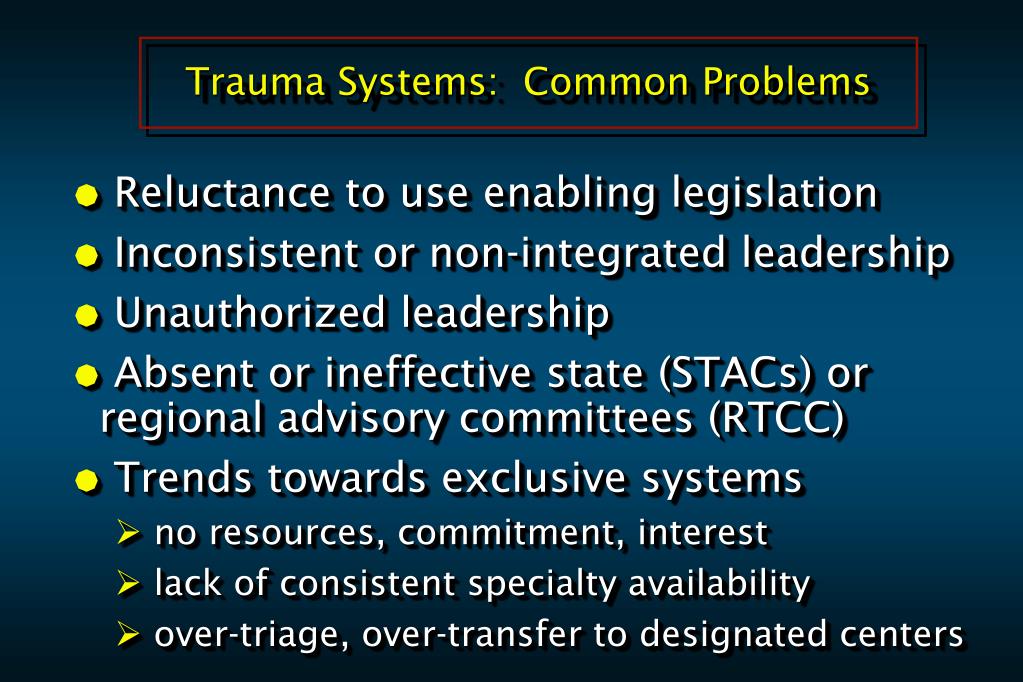 PPT Trauma Systems Development An ACS Perspective PowerPoint