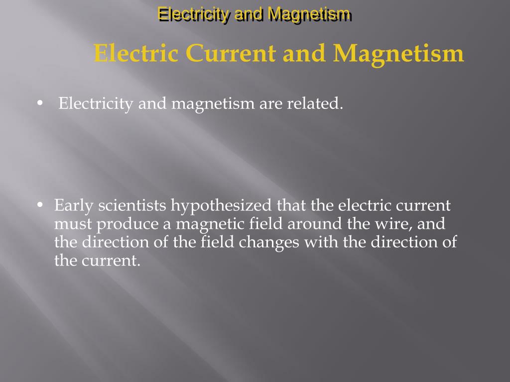 PPT Electric Current and PowerPoint Presentation, free