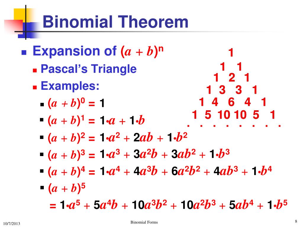 PPT Binomial Forms PowerPoint Presentation, free download ID1803196
