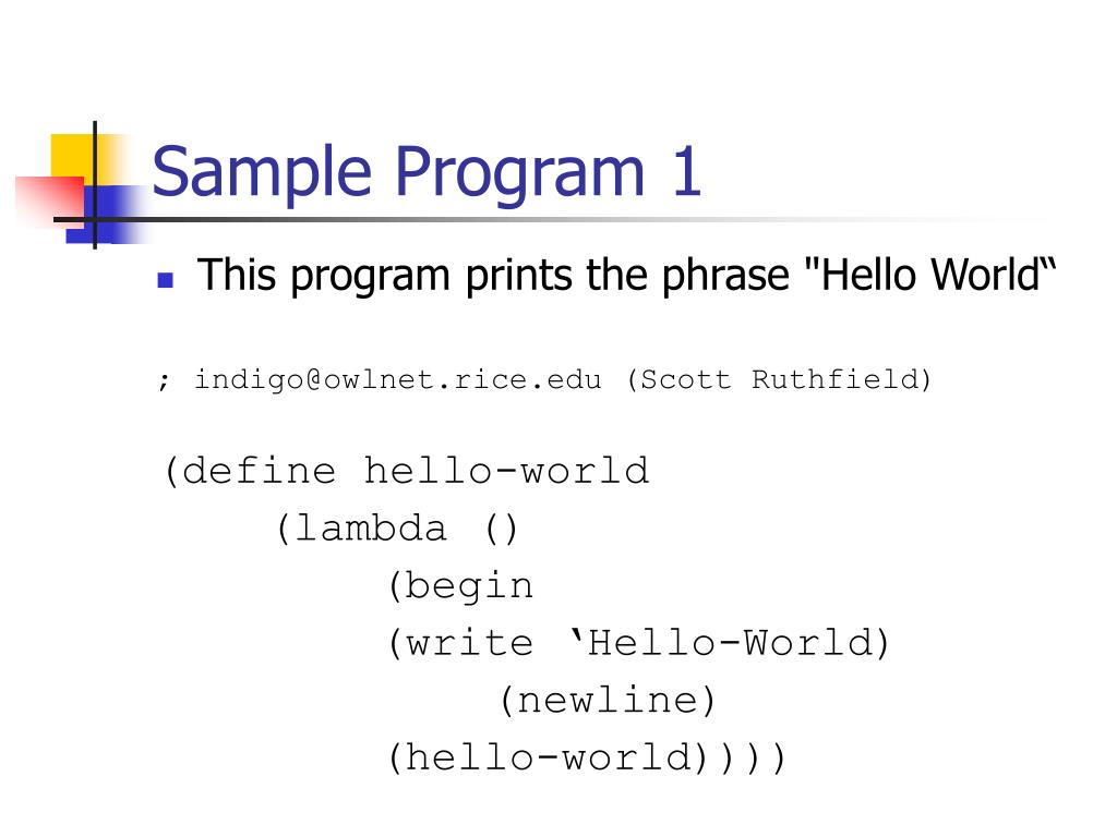 PPT The Scheme Programming Language PowerPoint Presentation, free download ID1808614