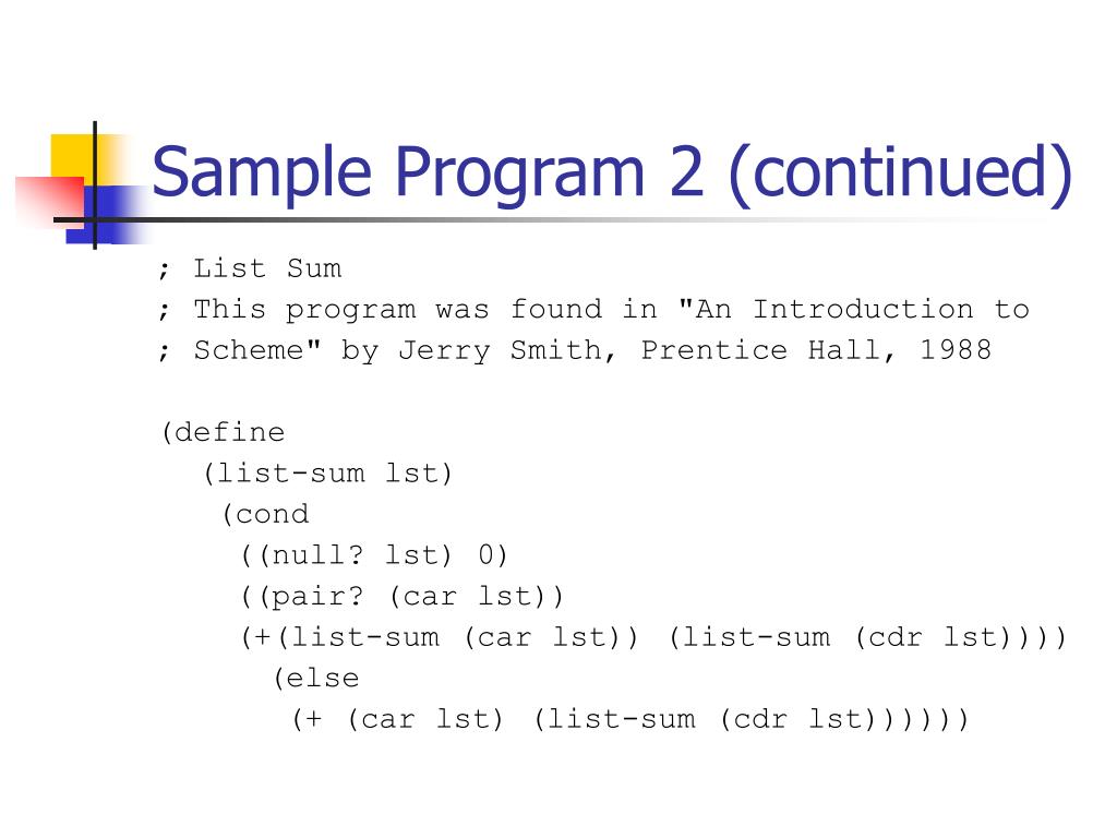 PPT The Scheme Programming Language PowerPoint Presentation, free download ID1808614