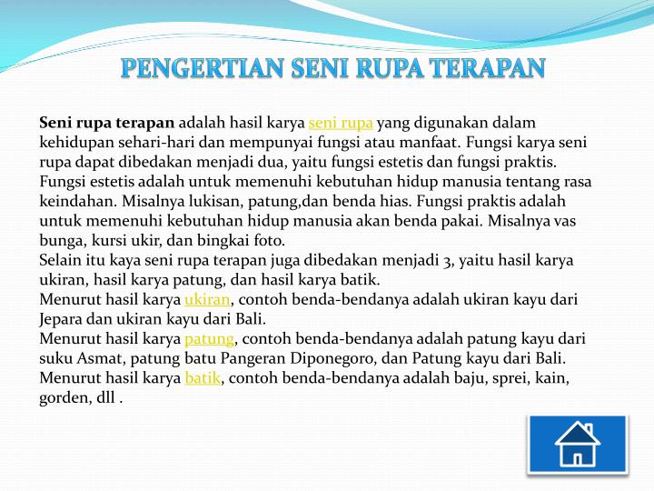 PPT SENI RUPA TERAPAN PowerPoint Presentation ID1809286