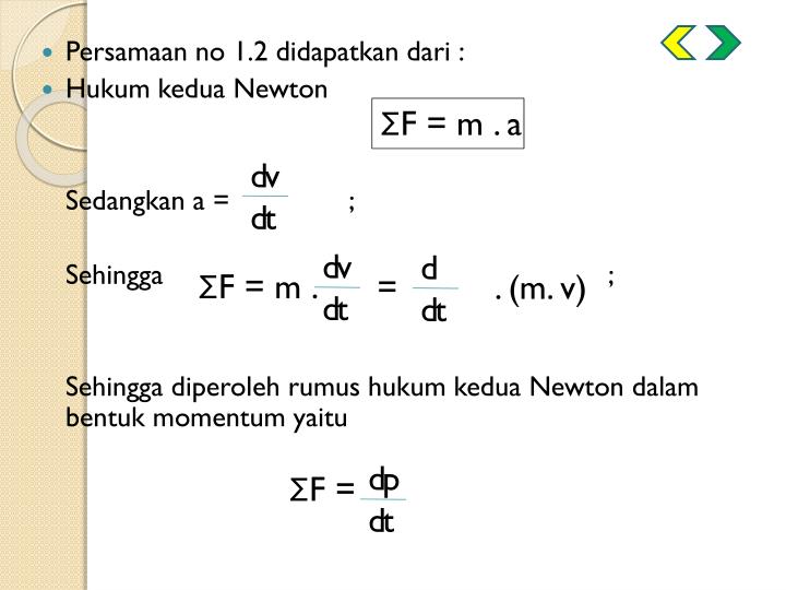 PPT MOMENTUM, IMPULS, HUKUM KEKEKALAN MOMENTUM DAN TUMBUKAN