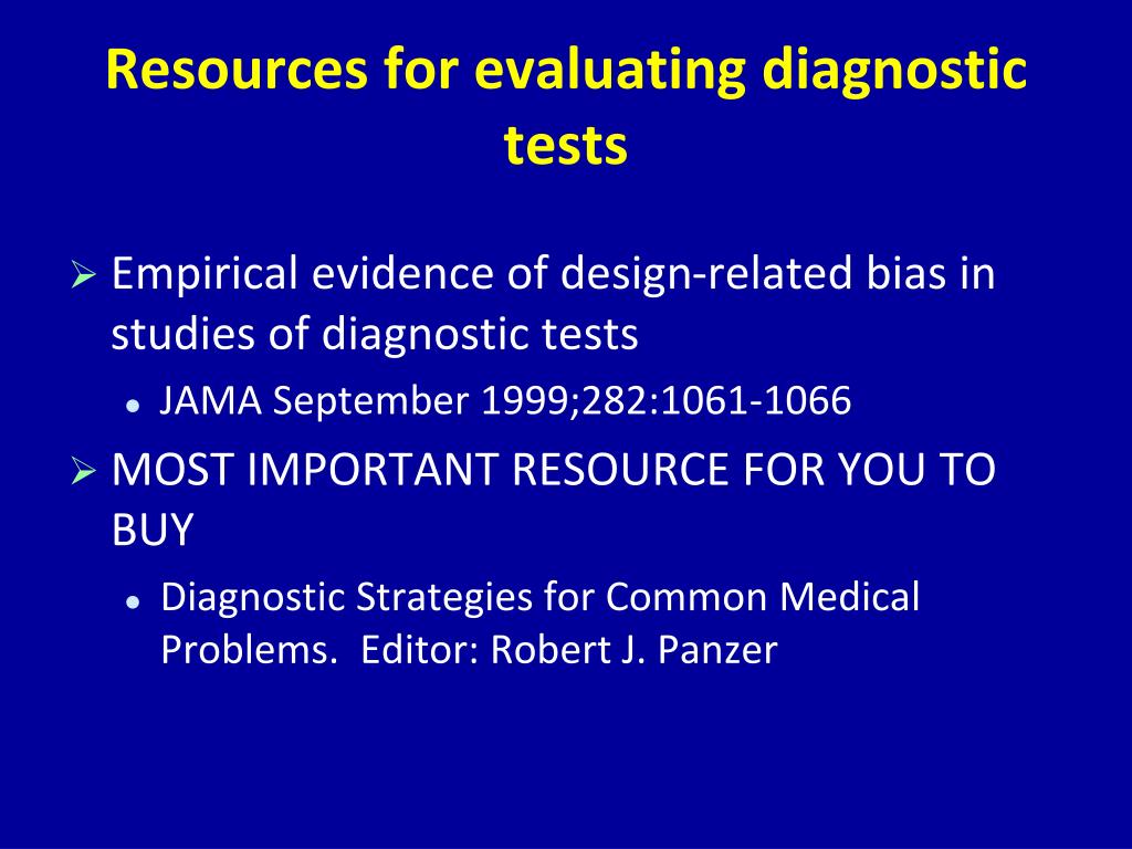 PPT Understanding diagnostic tests PowerPoint Presentation, free