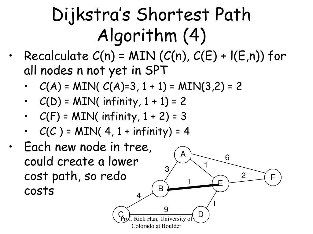 PPT Chapter 4 Distance Vector Problems, and LinkState Routing