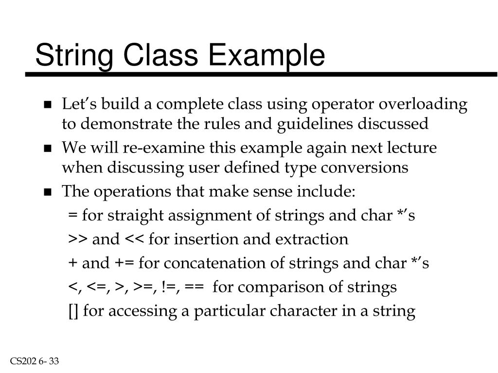 PPT Introduction to C++ Operator Overloading PowerPoint Presentation