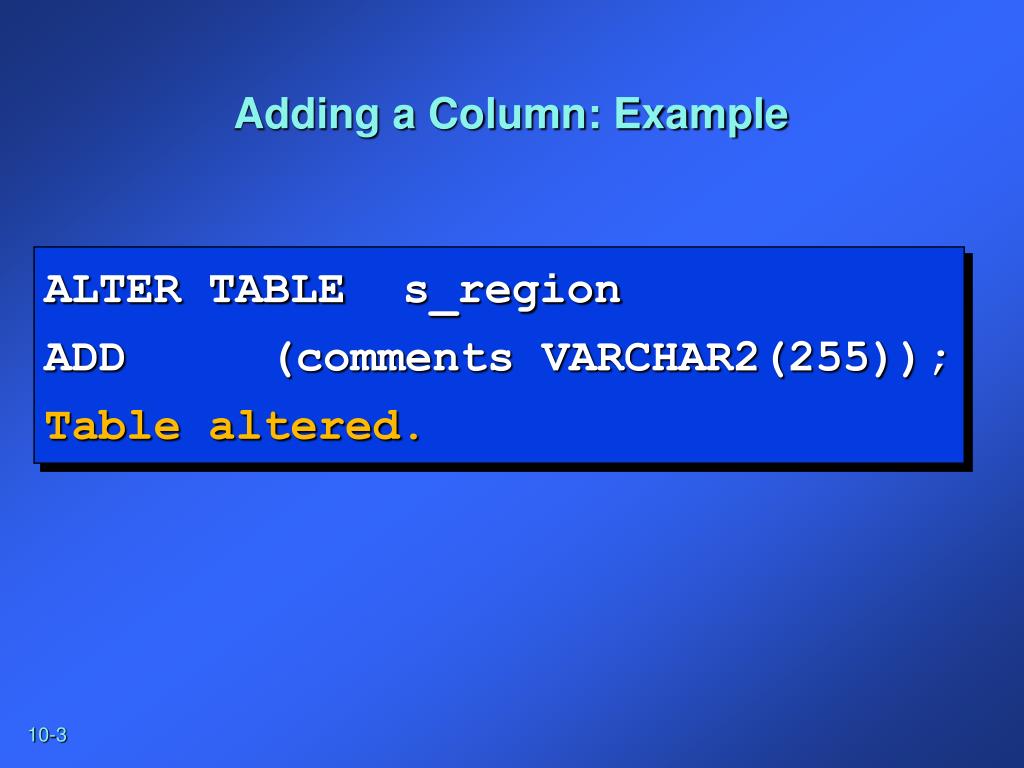 PPT Altering Tables PowerPoint Presentation, free download ID1812507