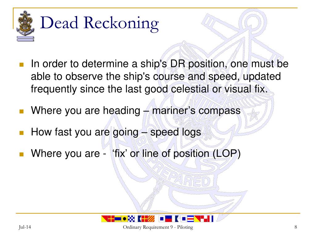 PPT Piloting Dead Reckoning PowerPoint Presentation, free download ID1814225