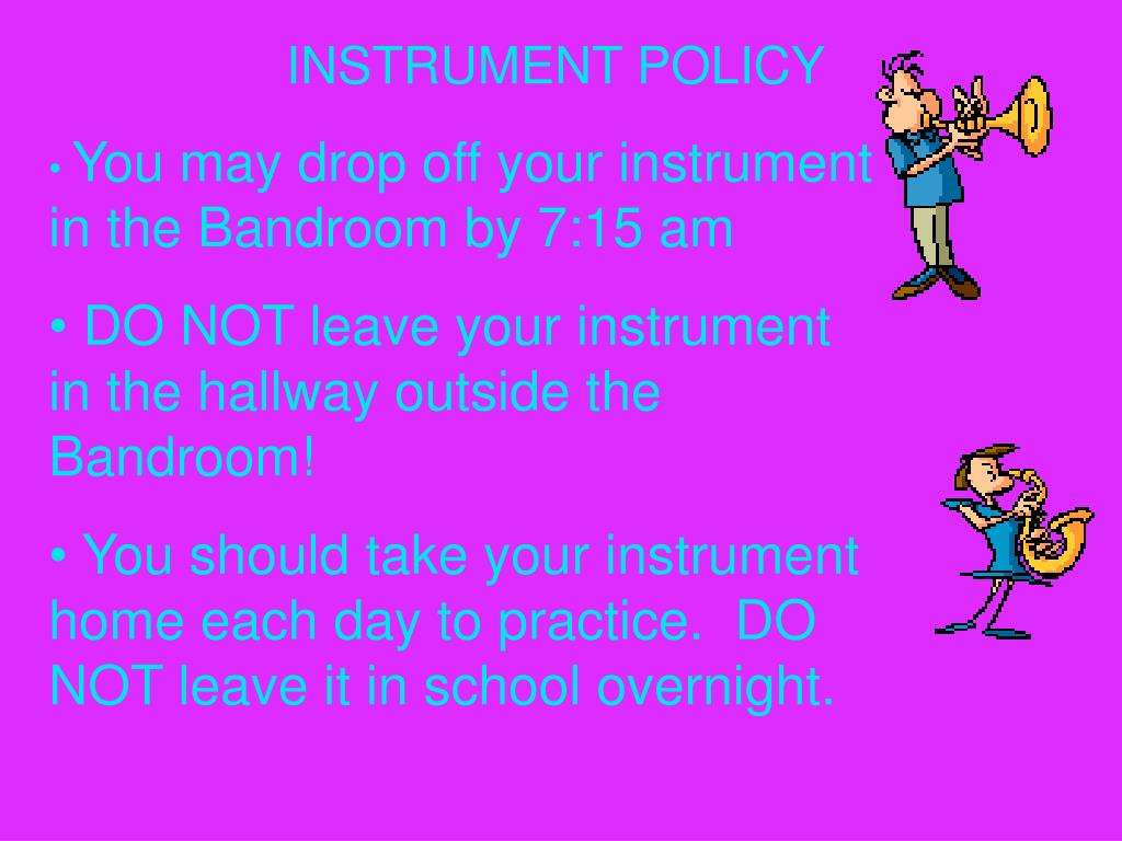 PPT To The Eastchester Middle School Band PowerPoint