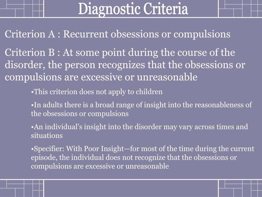 PPT Obsessive Compulsive Disorder PowerPoint Presentation, free