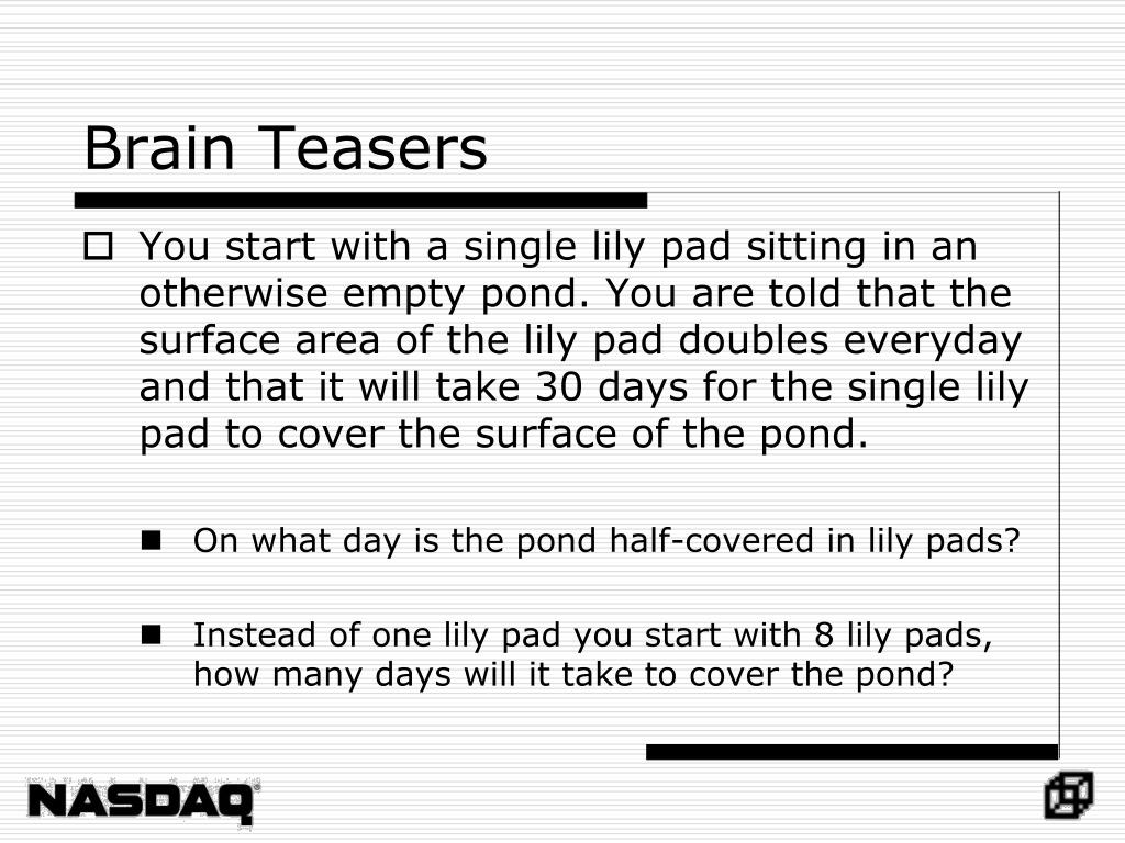 PPT Brain Teasers PowerPoint Presentation, free download ID1817785