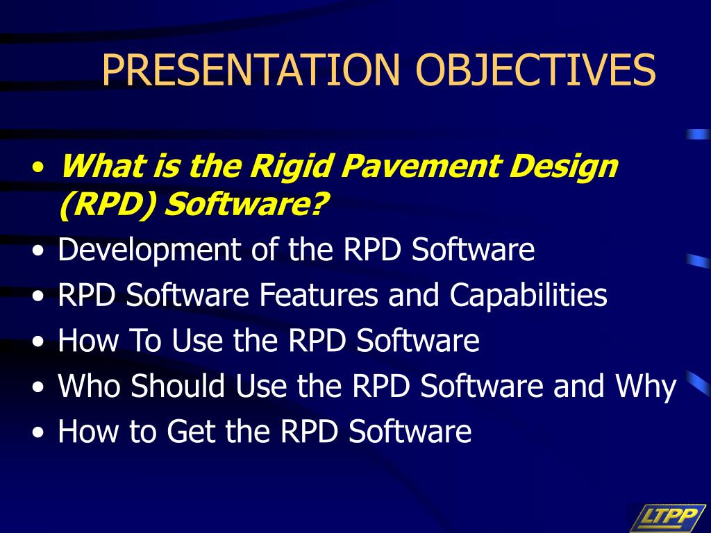 PPT Rigid Pavement Design Software PowerPoint