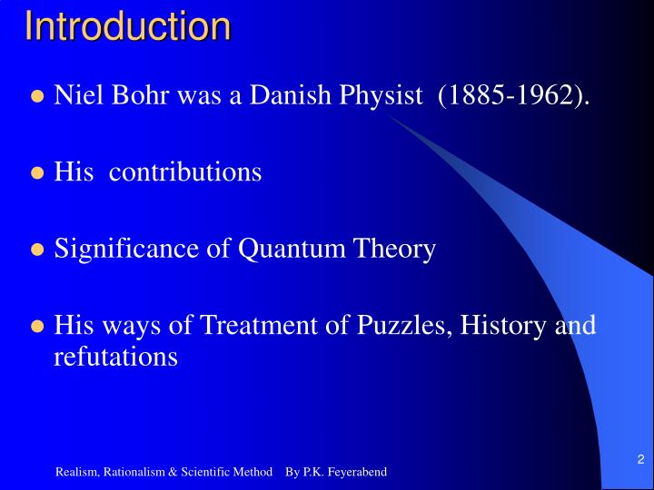 PPT J ob Chaula Niels Bohr’s World View PowerPoint Presentation ID