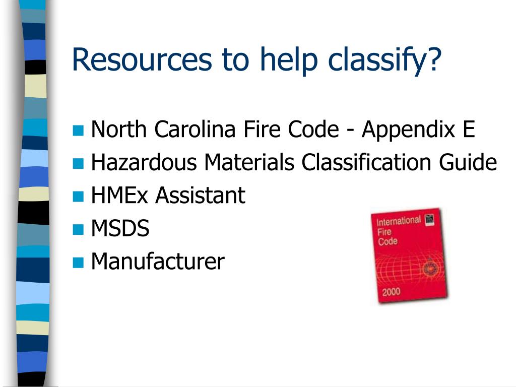 PPT Hazardous Materials North Carolina Fire Code PowerPoint