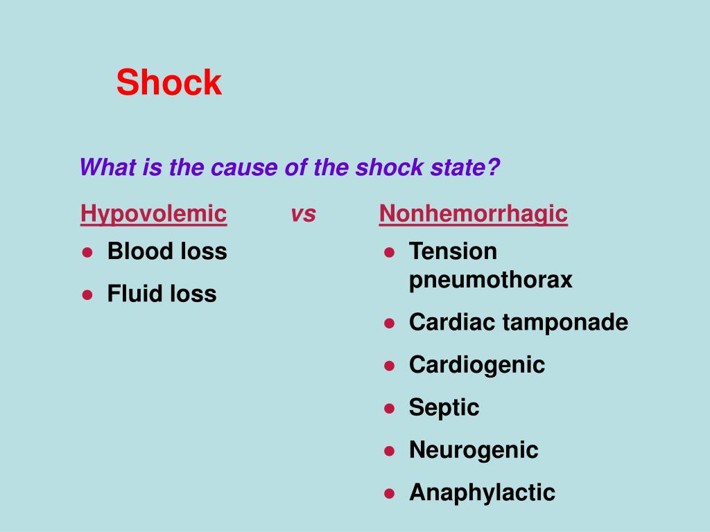 PPT Shock and Fluid Resuscitation PowerPoint Presentation, free download ID1822188