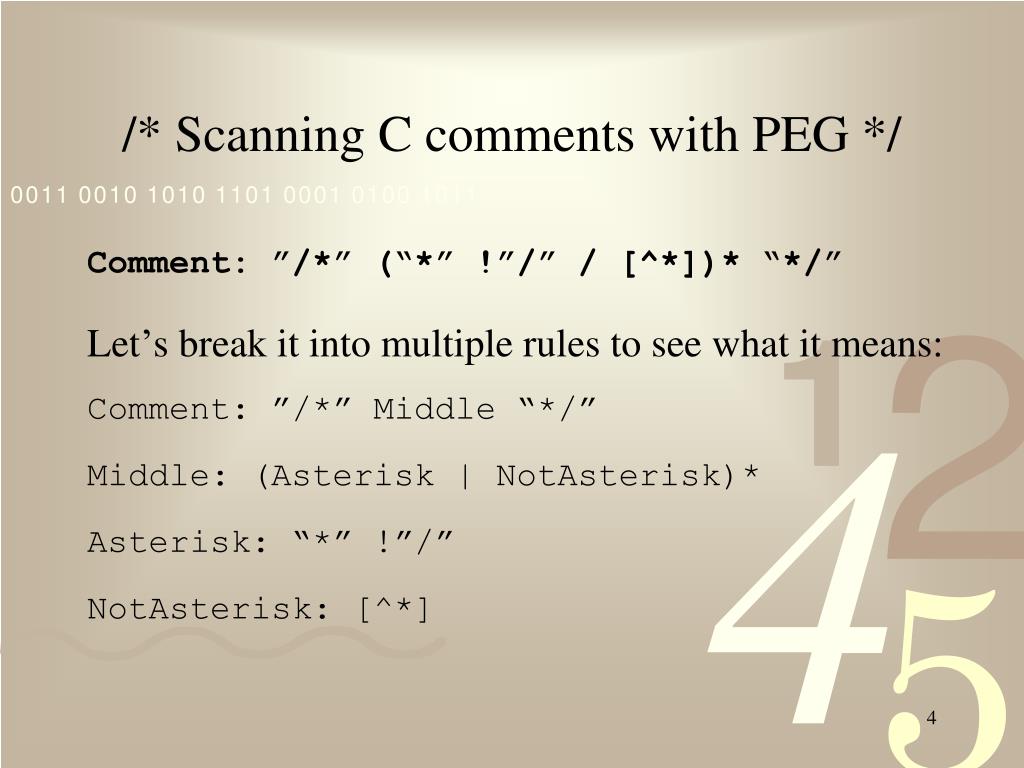 PPT Parsing Expression Grammars PowerPoint Presentation, free