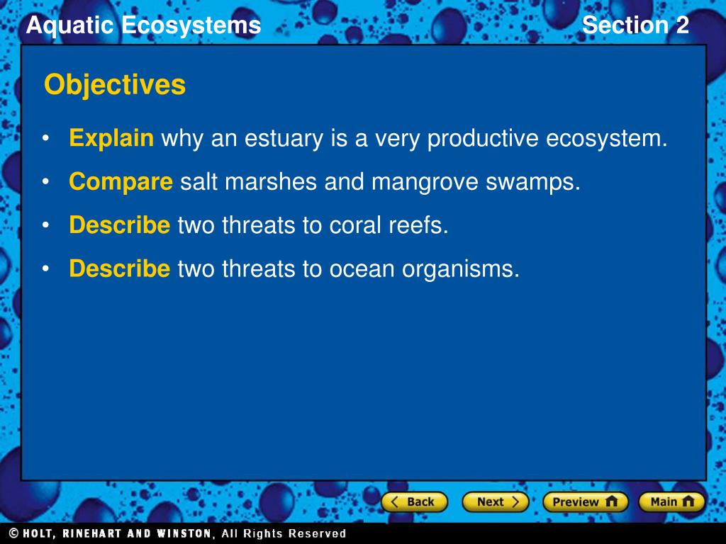 PPT Section 2 Marine Ecosystems PowerPoint Presentation, free