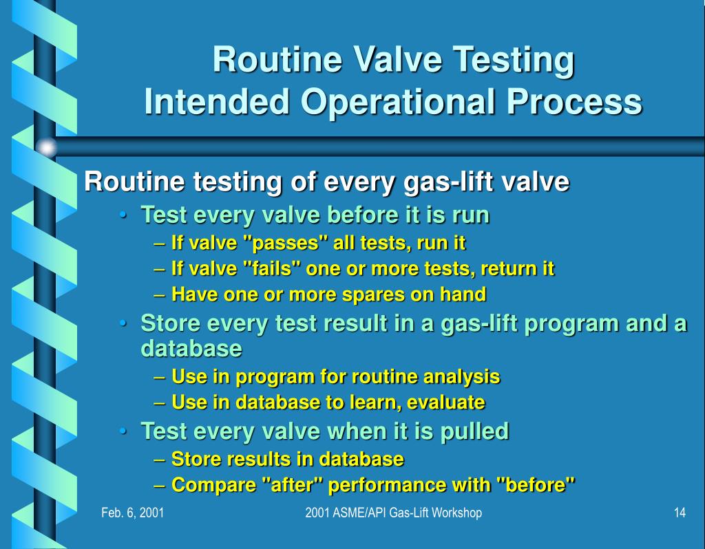 PPT 2001 ASME/API GasLift PowerPoint Presentation, free