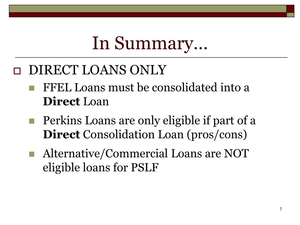 PPT Public Service Loan and Career Paths PowerPoint