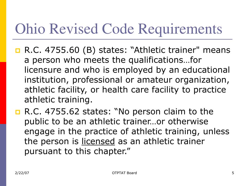 PPT The Role of the Ohio Occupational Therapy, Physical Therapy, and