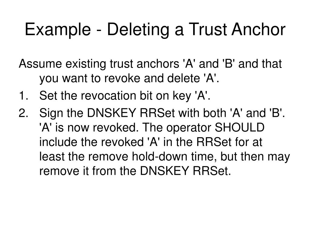 PPT Trust Anchor Update PowerPoint Presentation, free download ID