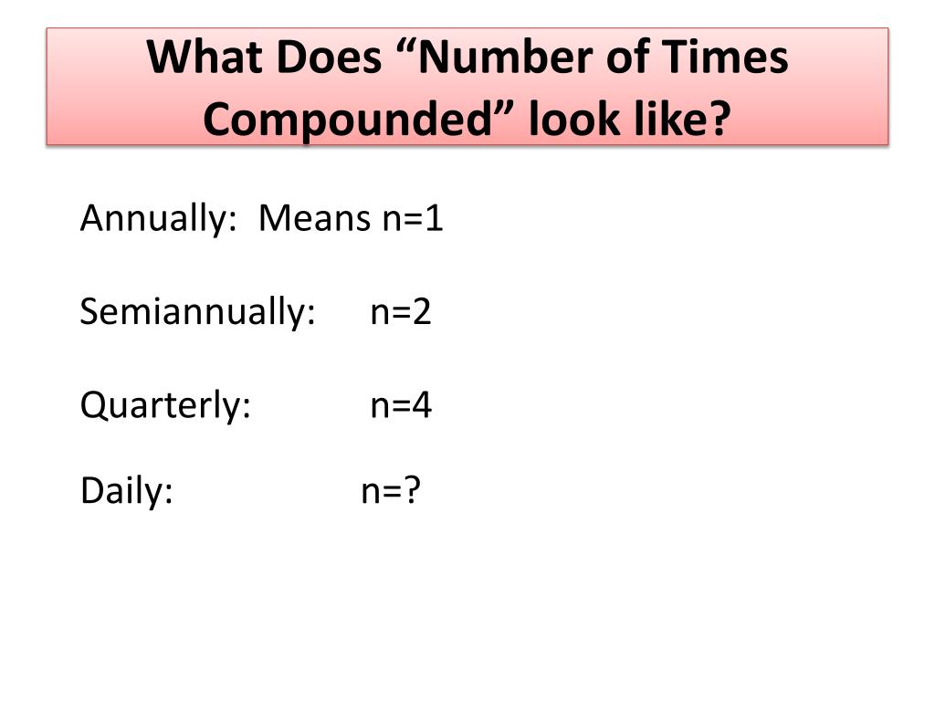 PPT Compound Interest and Other Real World Applications PowerPoint