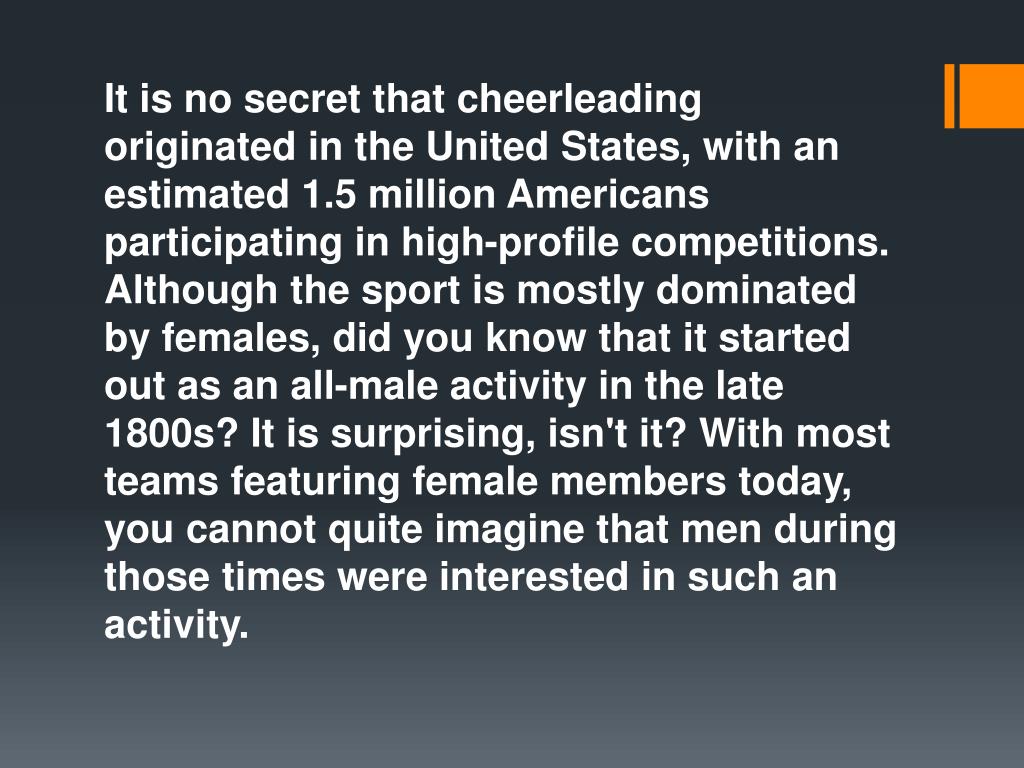 PPT History of Cheerleading How it All Started PowerPoint Presentation ID1832064