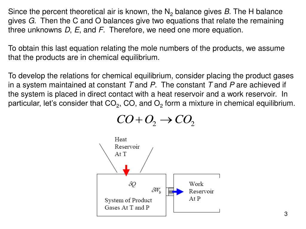 PPT Consider the combustion of propane with 120 percent theoretical