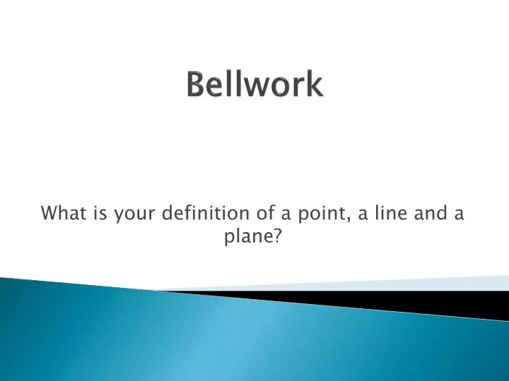 PPT Bellwork PowerPoint Presentation, free download ID1833716