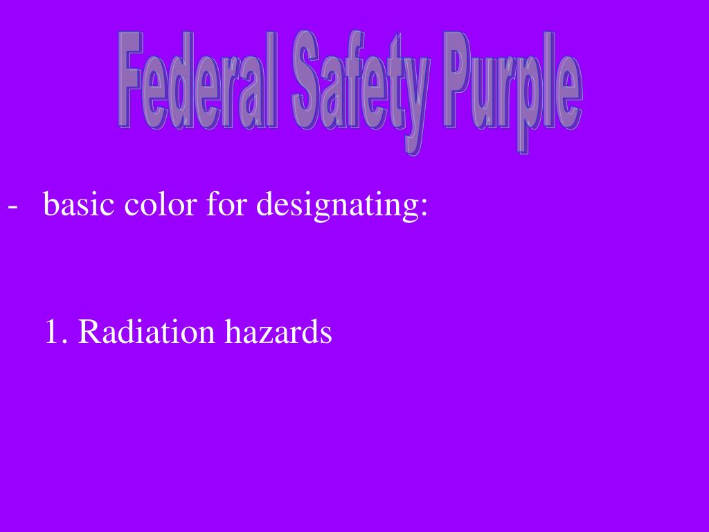 PPT Colors and application of the safety color code PowerPoint