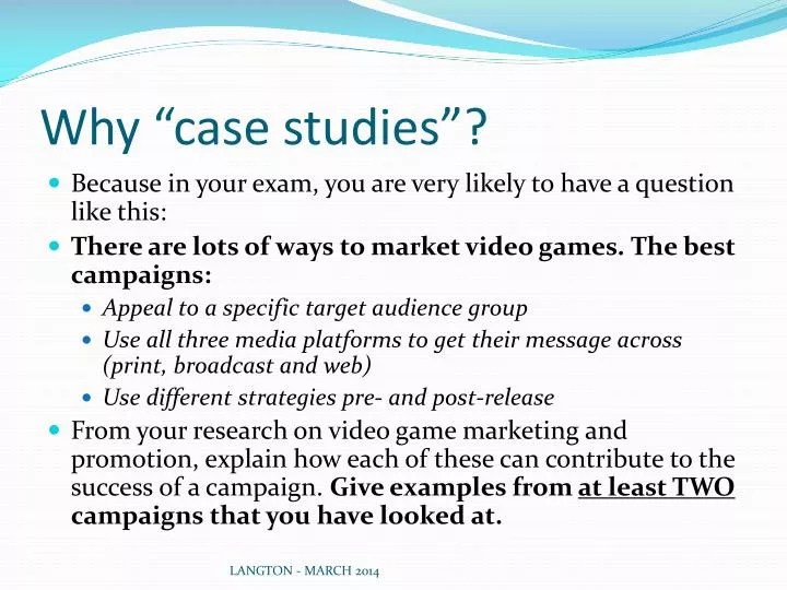 PPT Why “case studies”? PowerPoint Presentation, free download ID