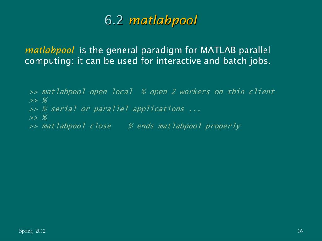 Parallel processing matlab 2012 vastadd
