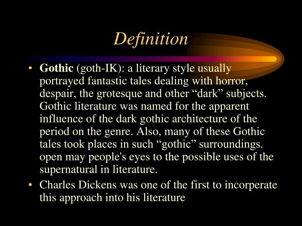 PPT Gothic Literature PowerPoint Presentation, free download ID1840358