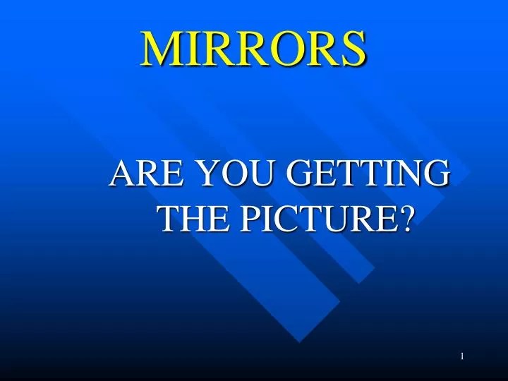 PPT MIRRORS PowerPoint Presentation, free download ID1842956