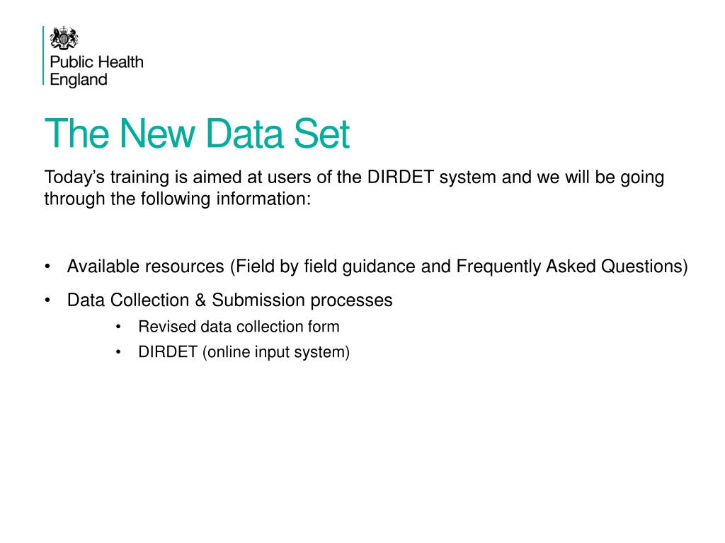 PPT Introduction to DIRDET (Drug Intervention Record Data Entry Tool