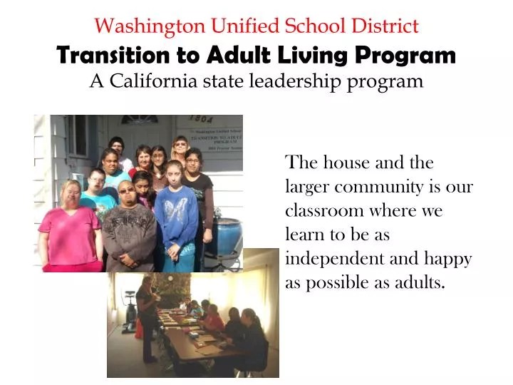 PPT Program Goals Daily Living Skills PowerPoint Presentation, free
