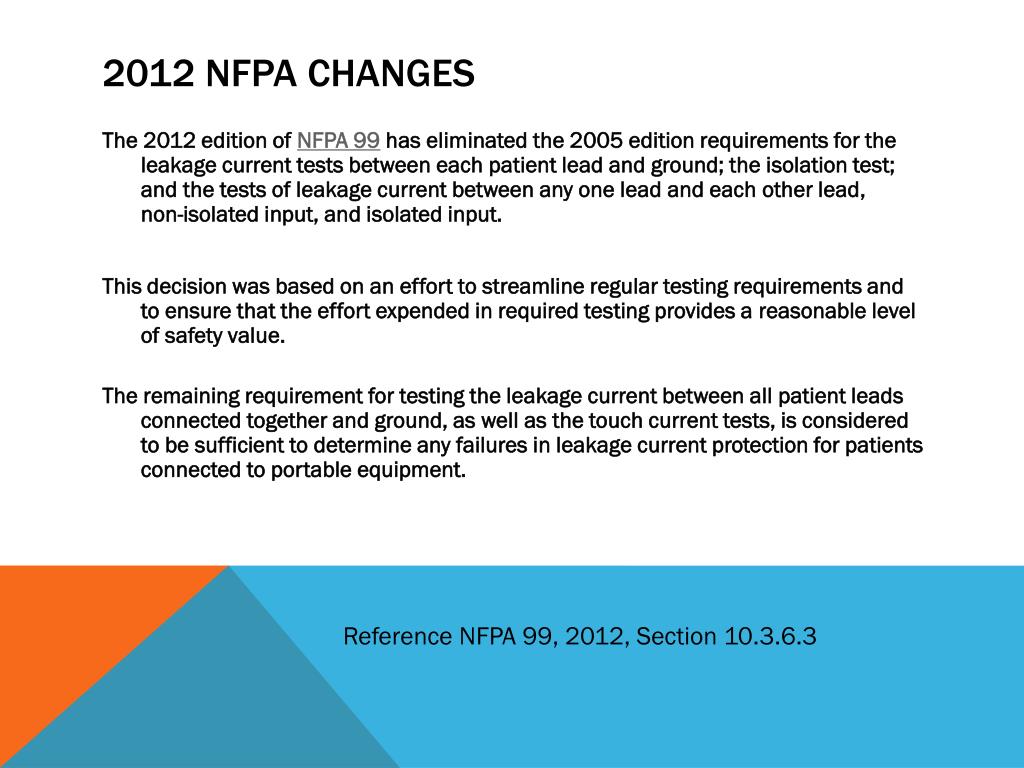 PPT Electrical SafetyNFPA 99 Requirements PowerPoint Presentation