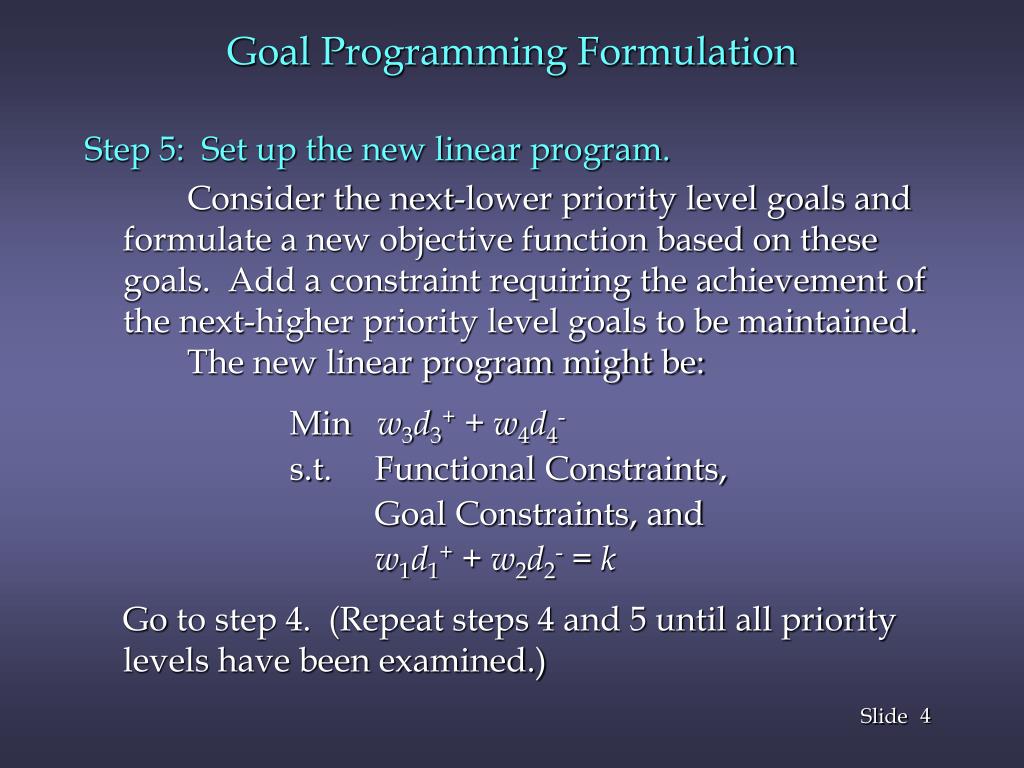 PPT Chapter 14 Goal Programming PowerPoint Presentation, free download ID1844187